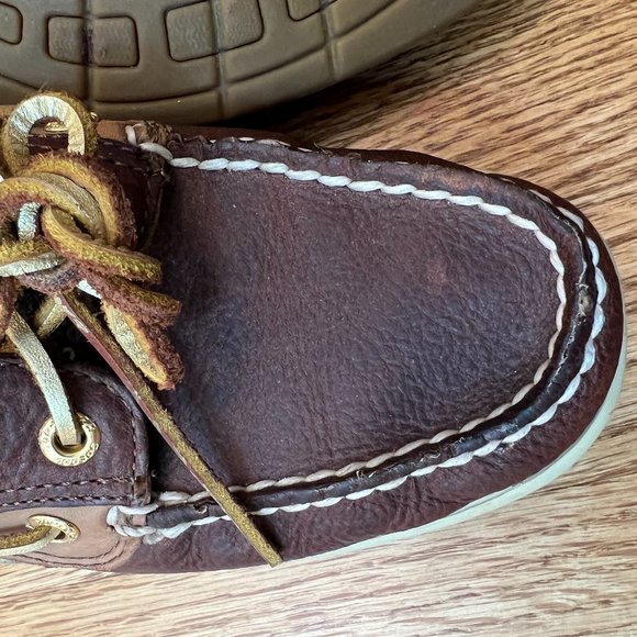 Sperry Sequin Leopard Boat Shoes Size 5.5 - Picture 8 of 10